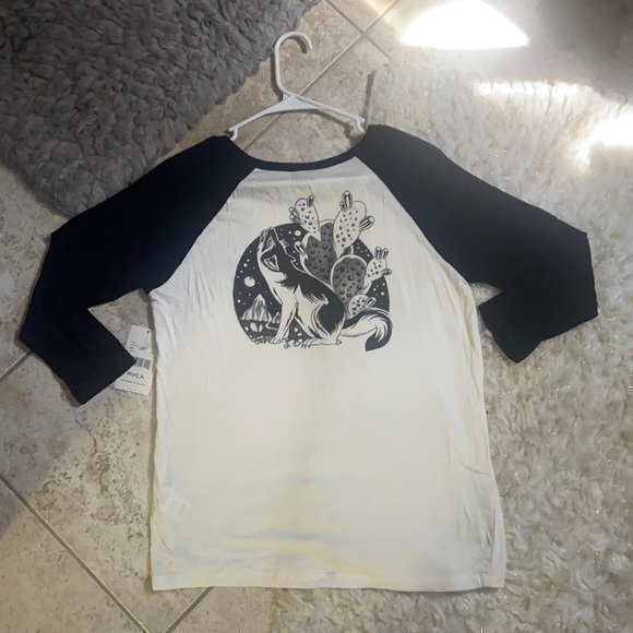 RVCA || NWT Coyote 3/4 Sleeve Shirt 🌵 - Picture 1 of 6